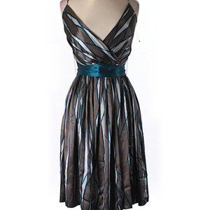 LIKE NEW $170 Steve Madden Silk Blue Grey Dress